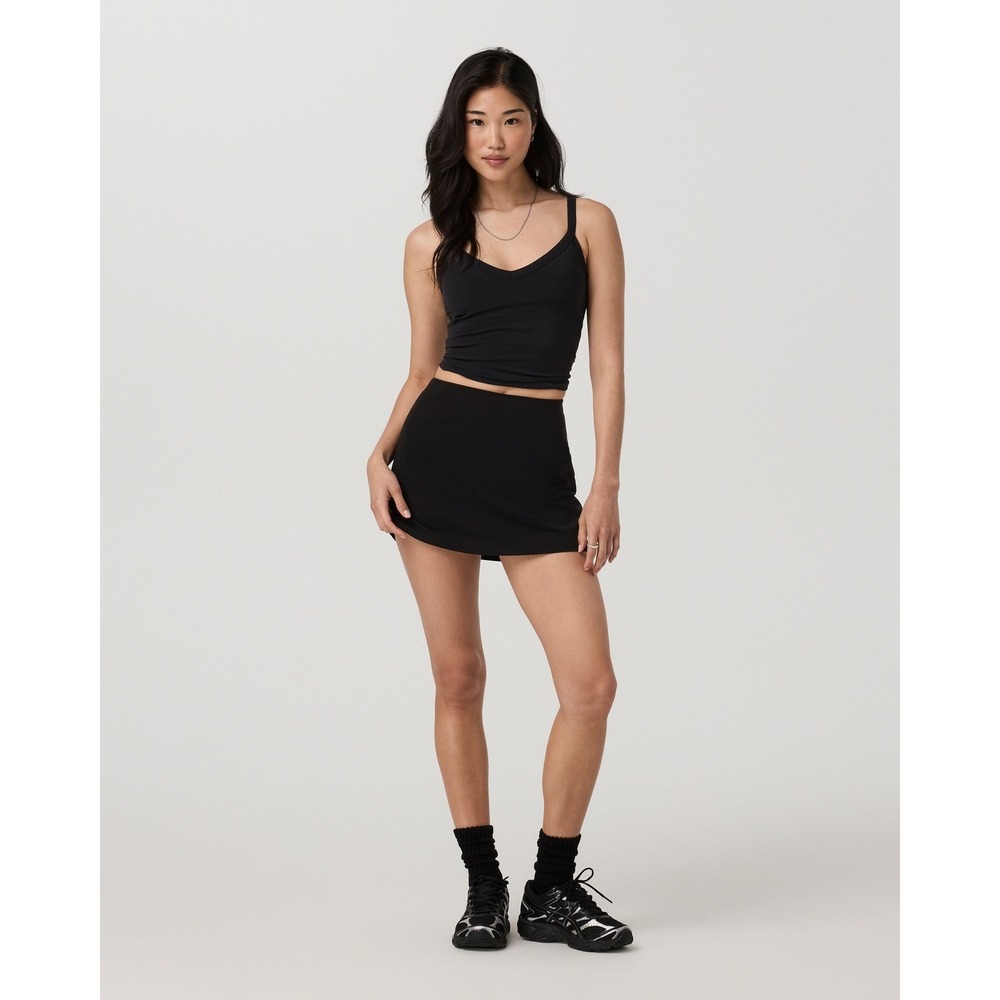 Vuori Womens AllTheForm Skirt Mini Built-In Shorts Size Small VW3038 Charcoal - Picture 4 of 12